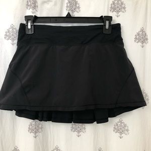 Black lululemon tennis skirt